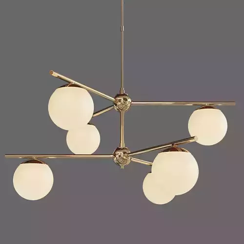 6 Light Semi Flushmount