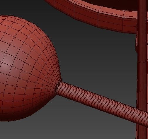 COLUMBIA two spheres hanging from ceiling 3D model_1