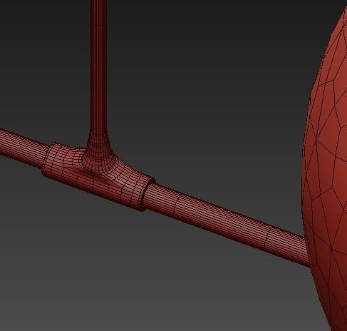 COLUMBIA two spheres hanging from ceiling 3D model_5