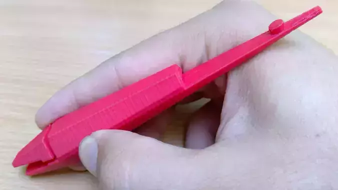 Easy functional stick and poke handle 3d print model