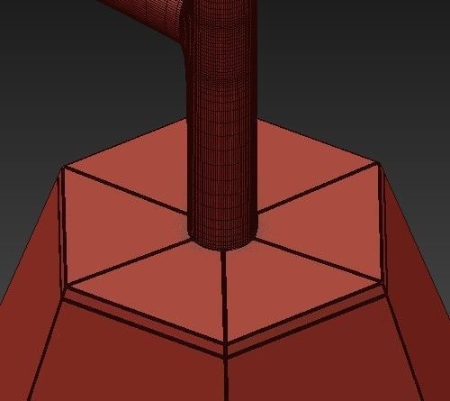 Popigai chandelier 3D model_5