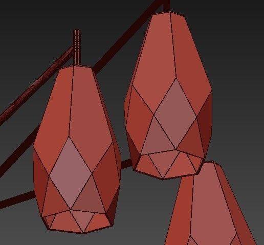 Popigai chandelier 3D model_6