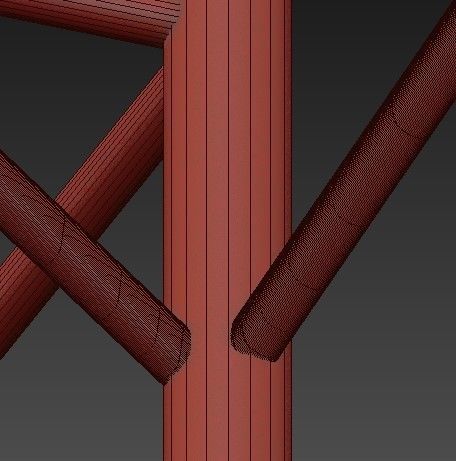 Popigai chandelier 3D model_4