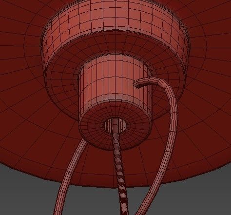 Ganador 5 Light Shaded Chandelier 3D model_7