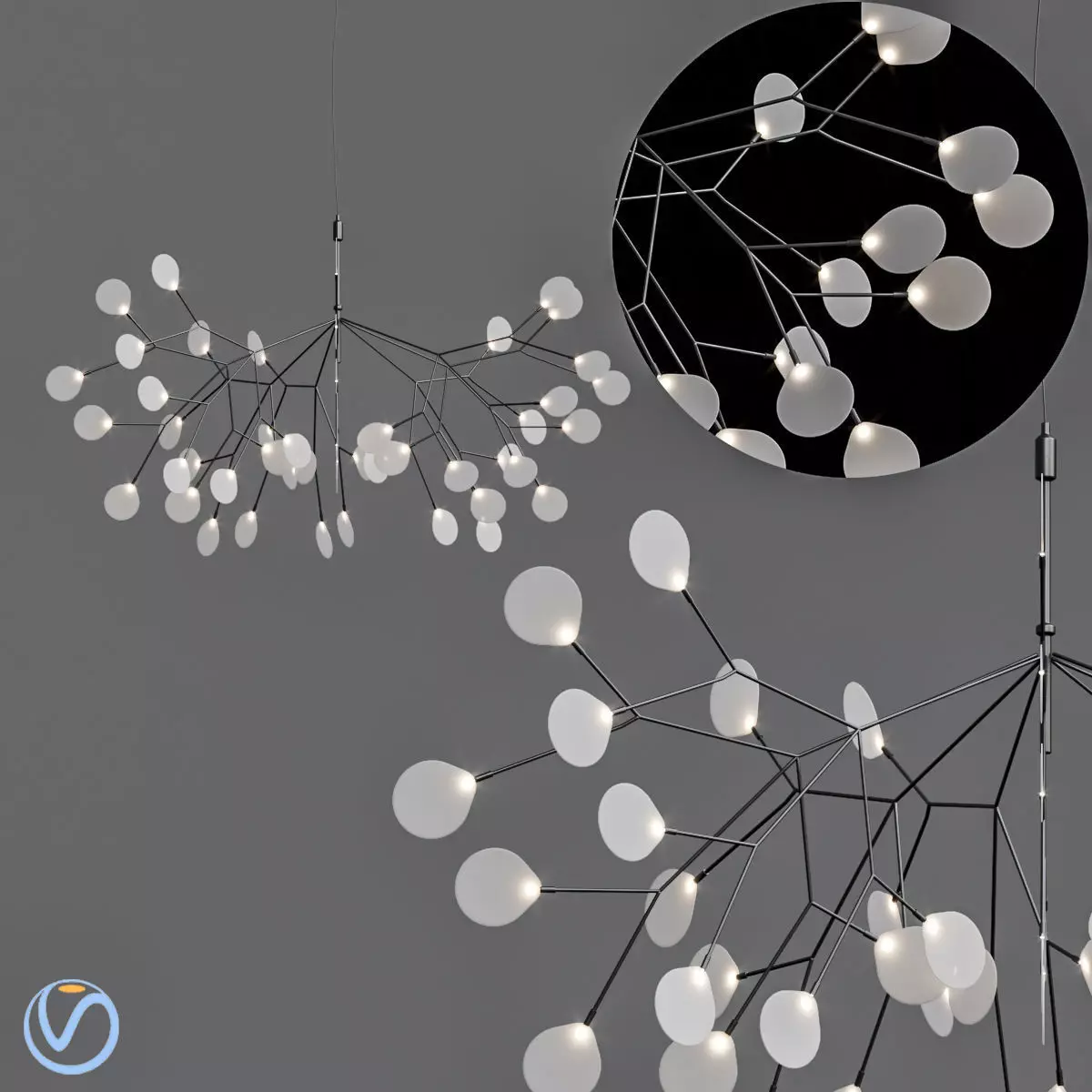 Heracleum II Pendant light 3D model