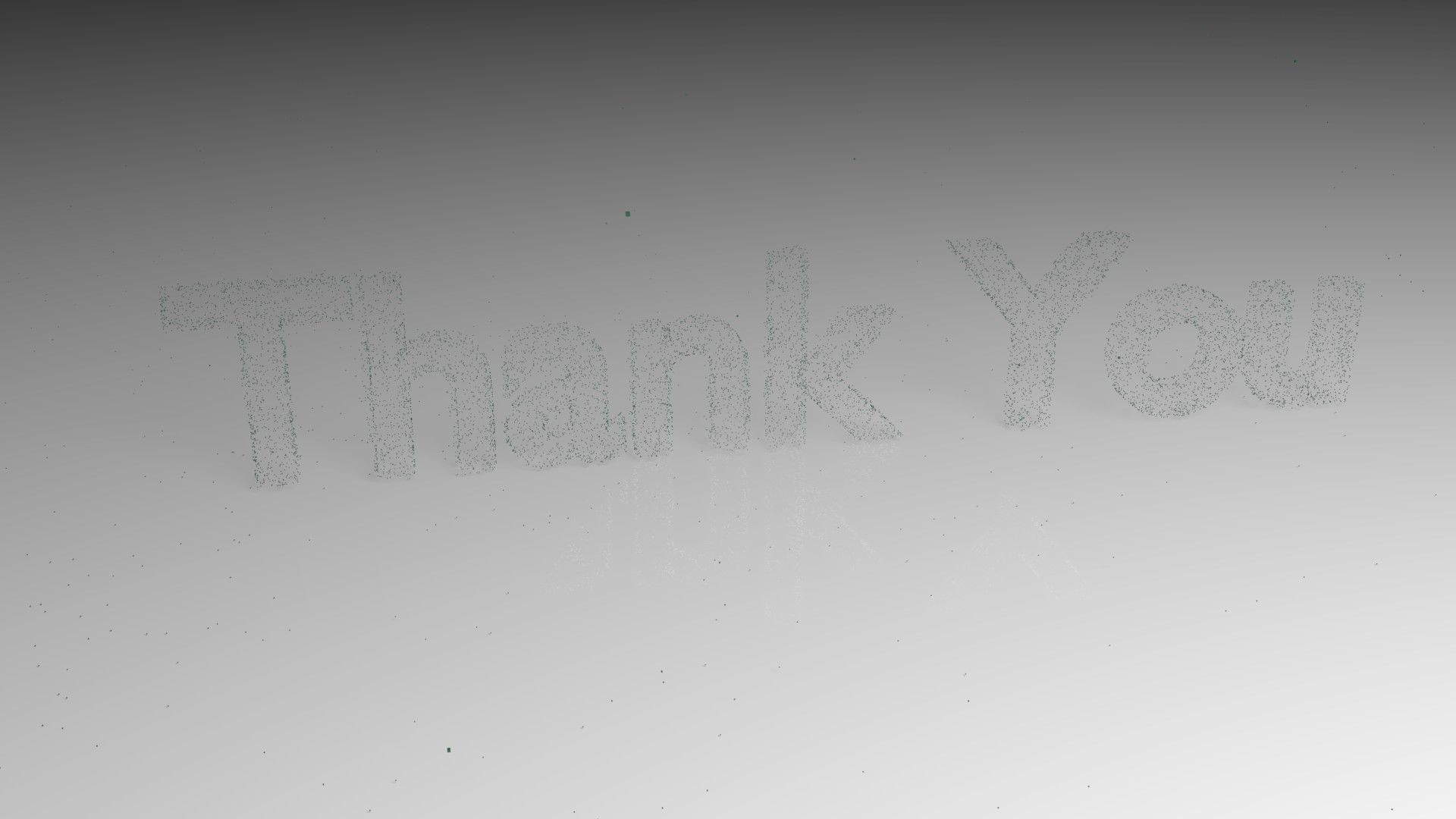 Disappear Thank You Text Animation 3D model_3