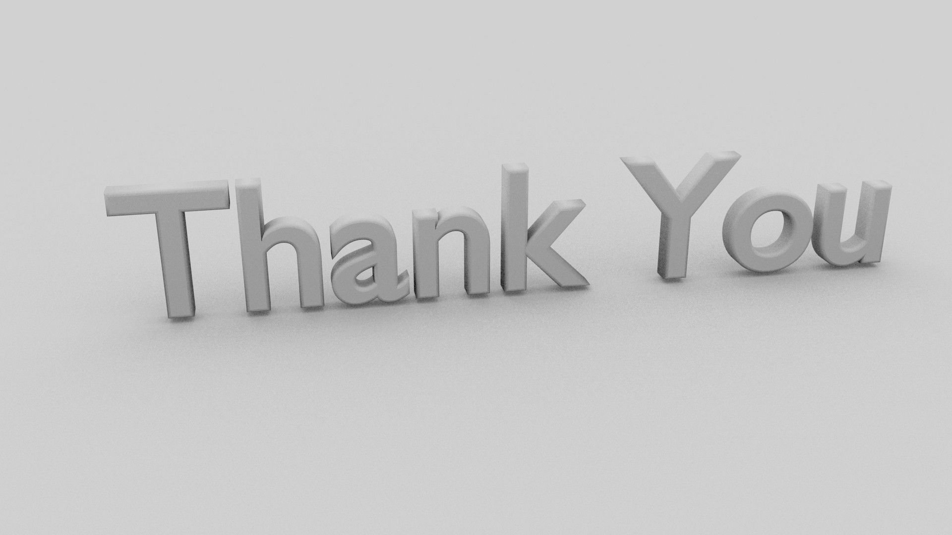 Disappear Thank You Text Animation 3D model_4