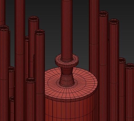 Corbett Lighting 238 42 Gold Leaf 3D model_1