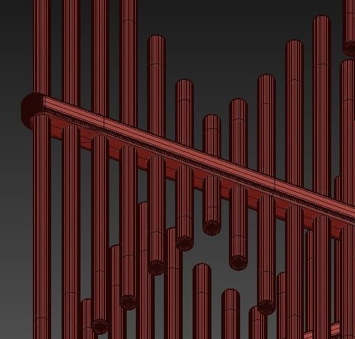 Corbett Lighting 238 42 Gold Leaf 3D model_2