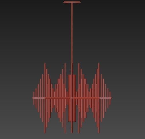 Corbett Lighting 238 42 Gold Leaf 3D model_4