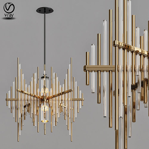 Corbett Lighting 238 42 Gold Leaf 3D model
