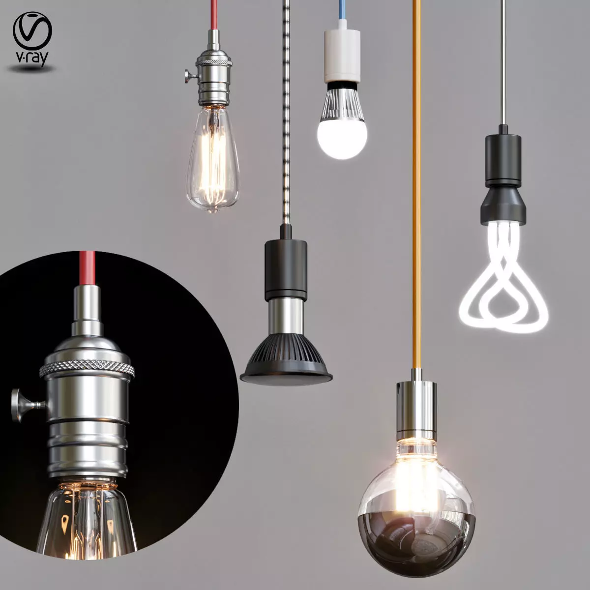 TECH Lighting Pendants 3D model_0