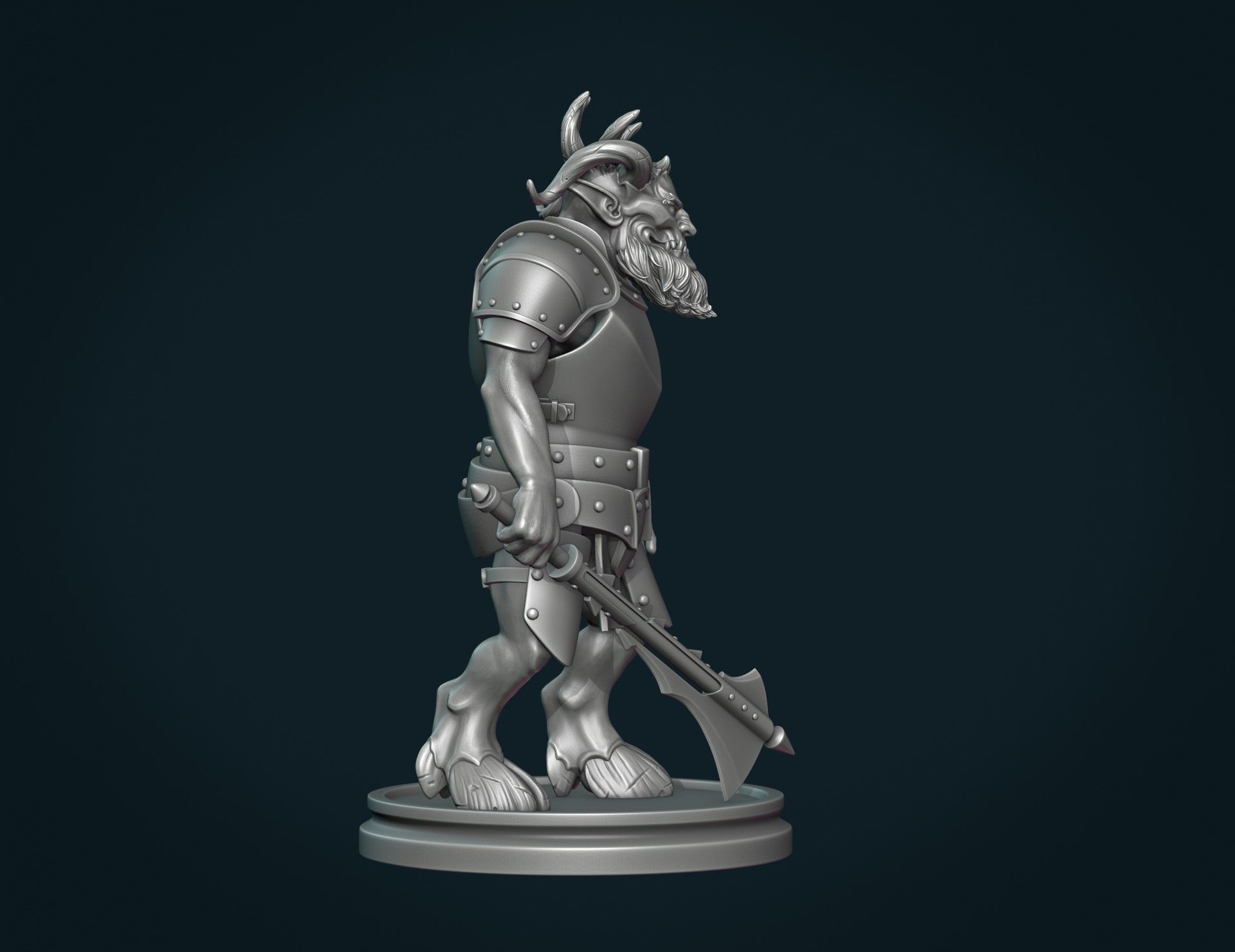 Demon figure III 3D print model_5
