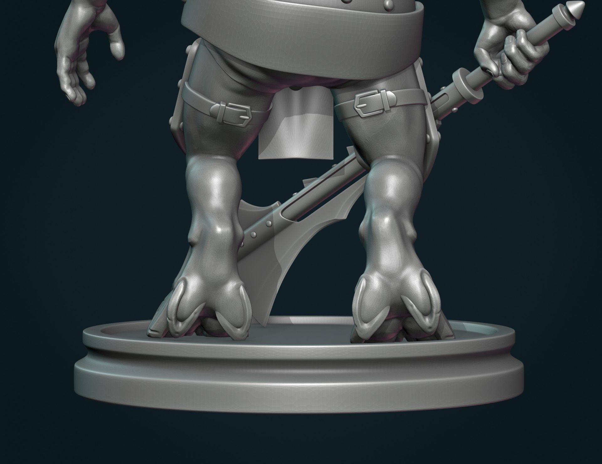 Demon figure III 3D print model_12