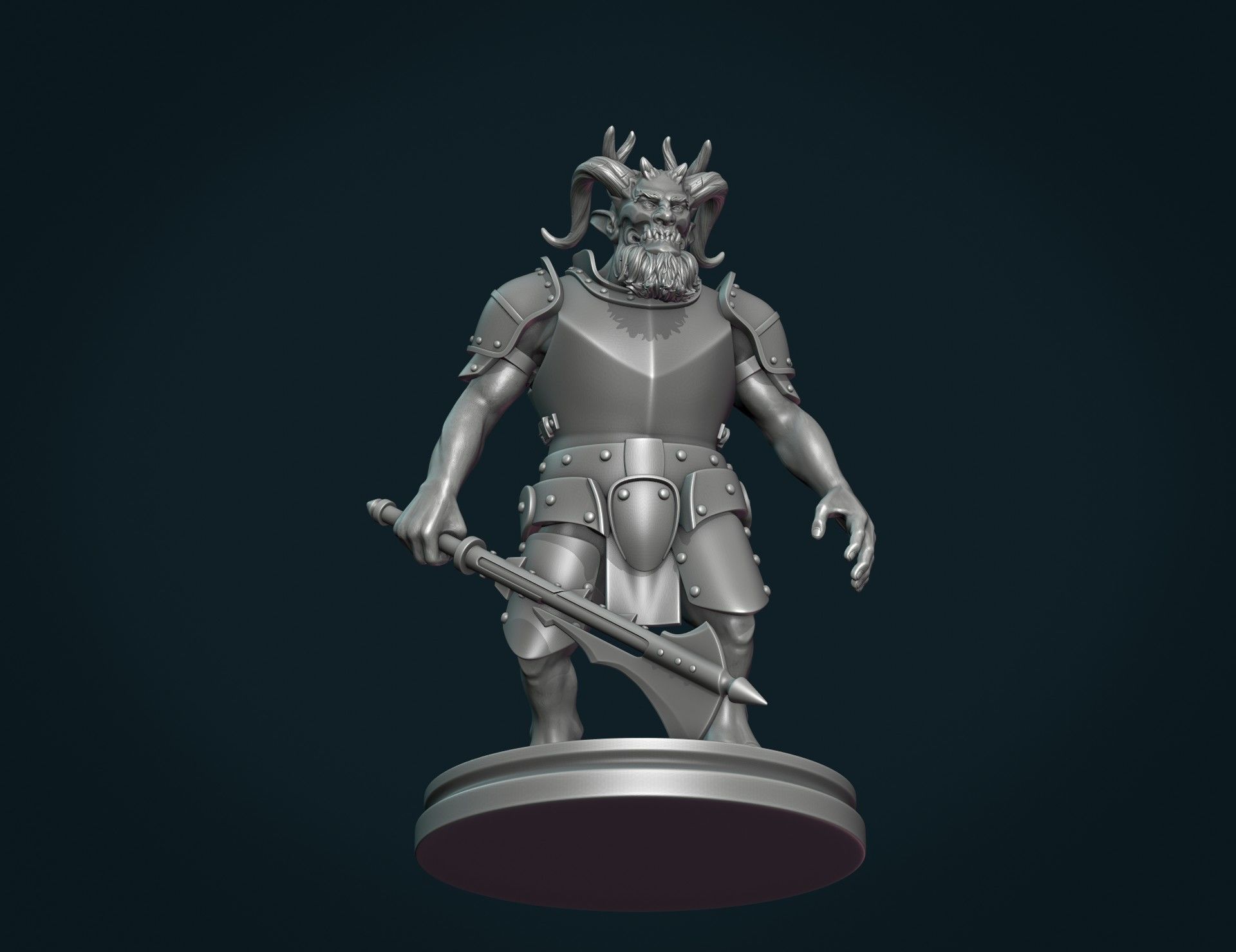 Demon figure III 3D print model_8
