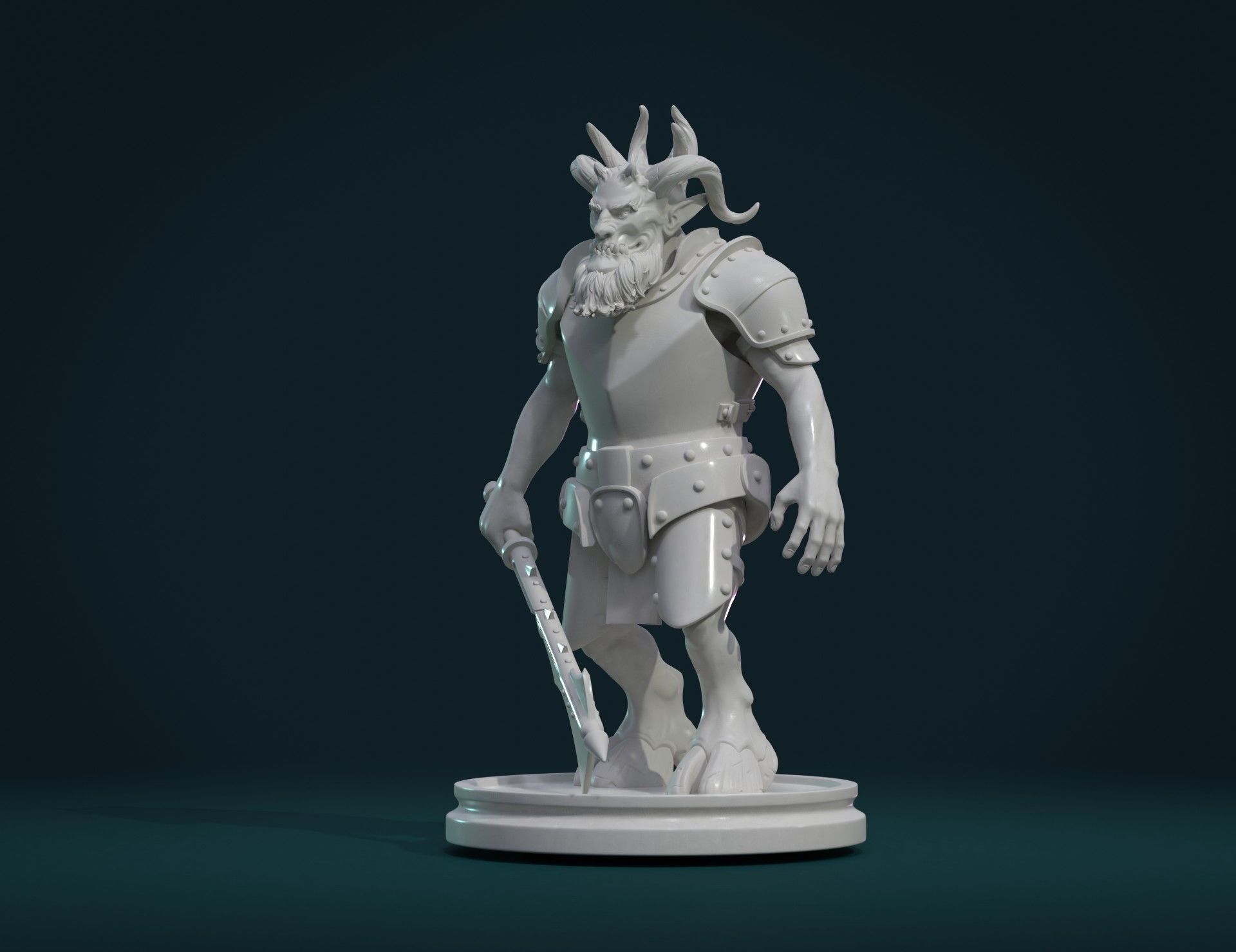 Demon figure III 3D print model_3