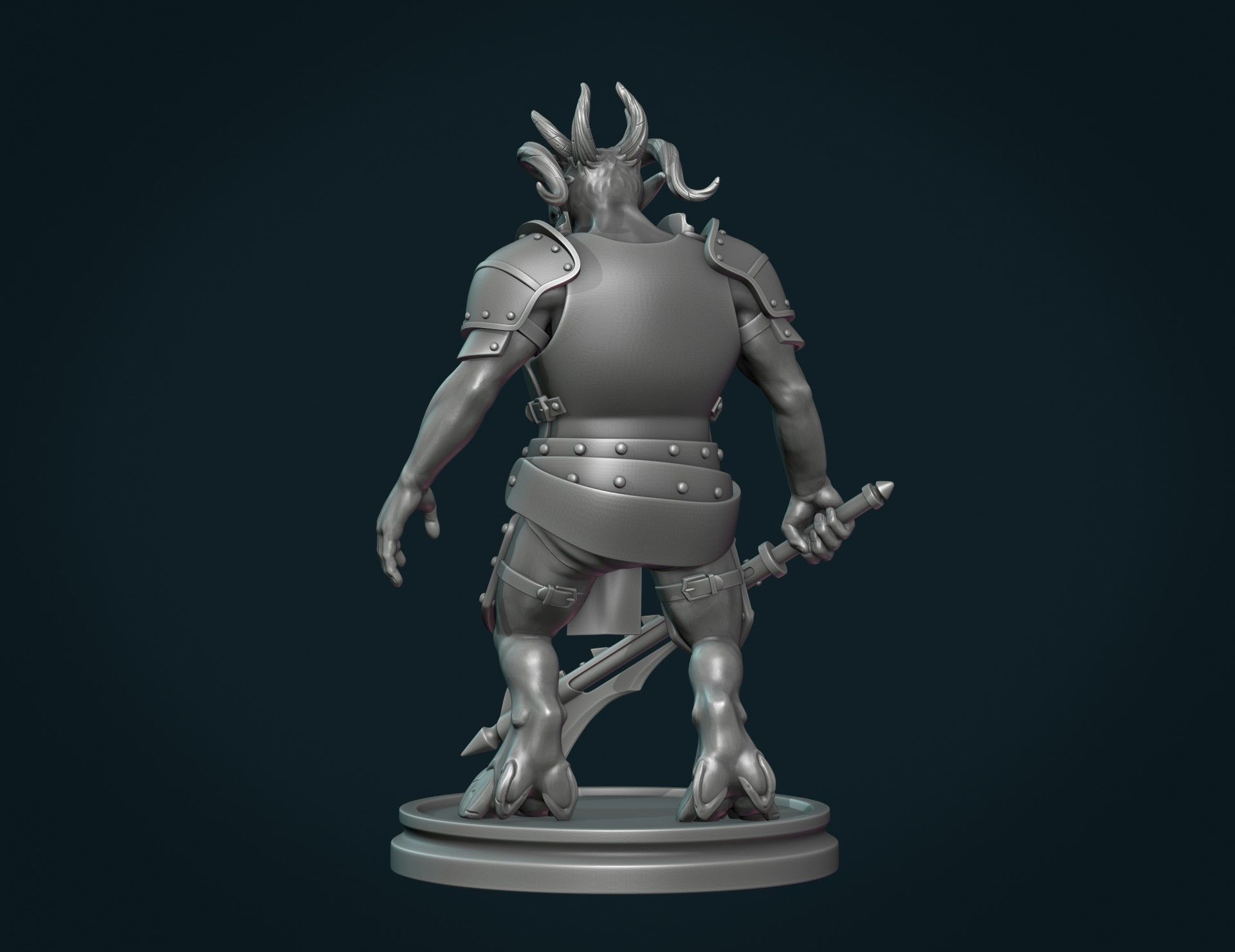 Demon figure III 3D print model_6