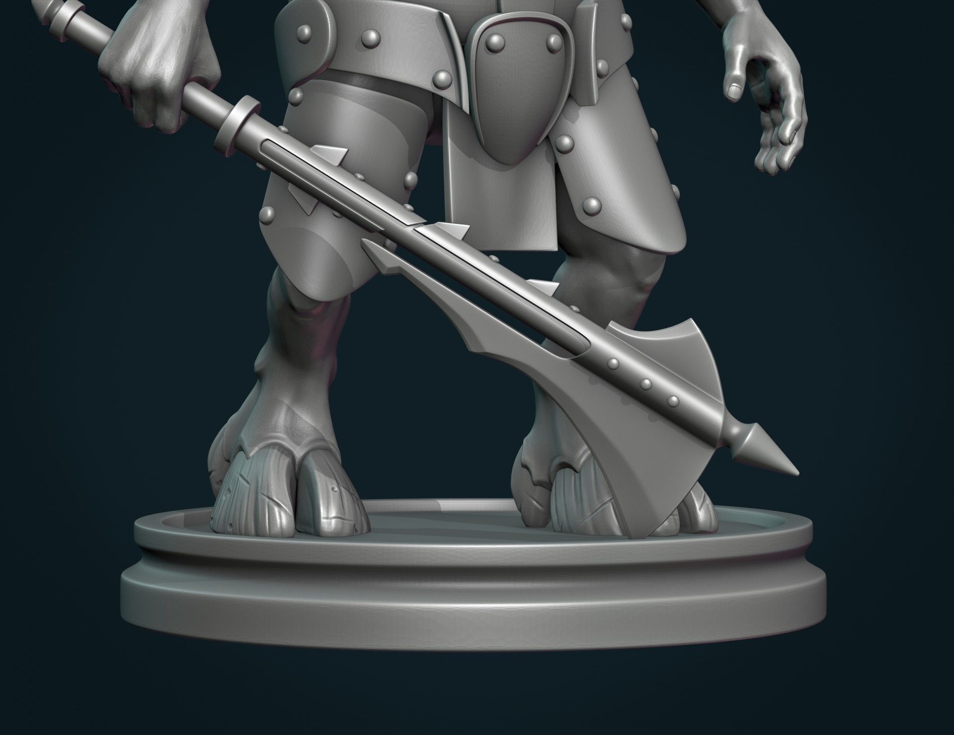 Demon figure III 3D print model_11