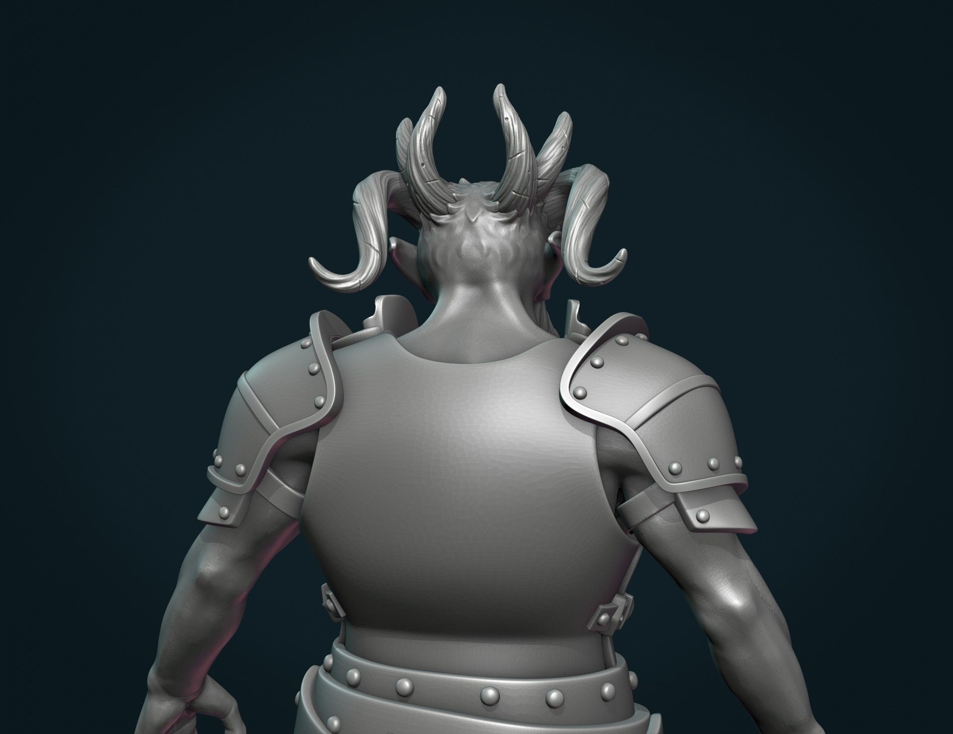 Demon figure III 3D print model_15