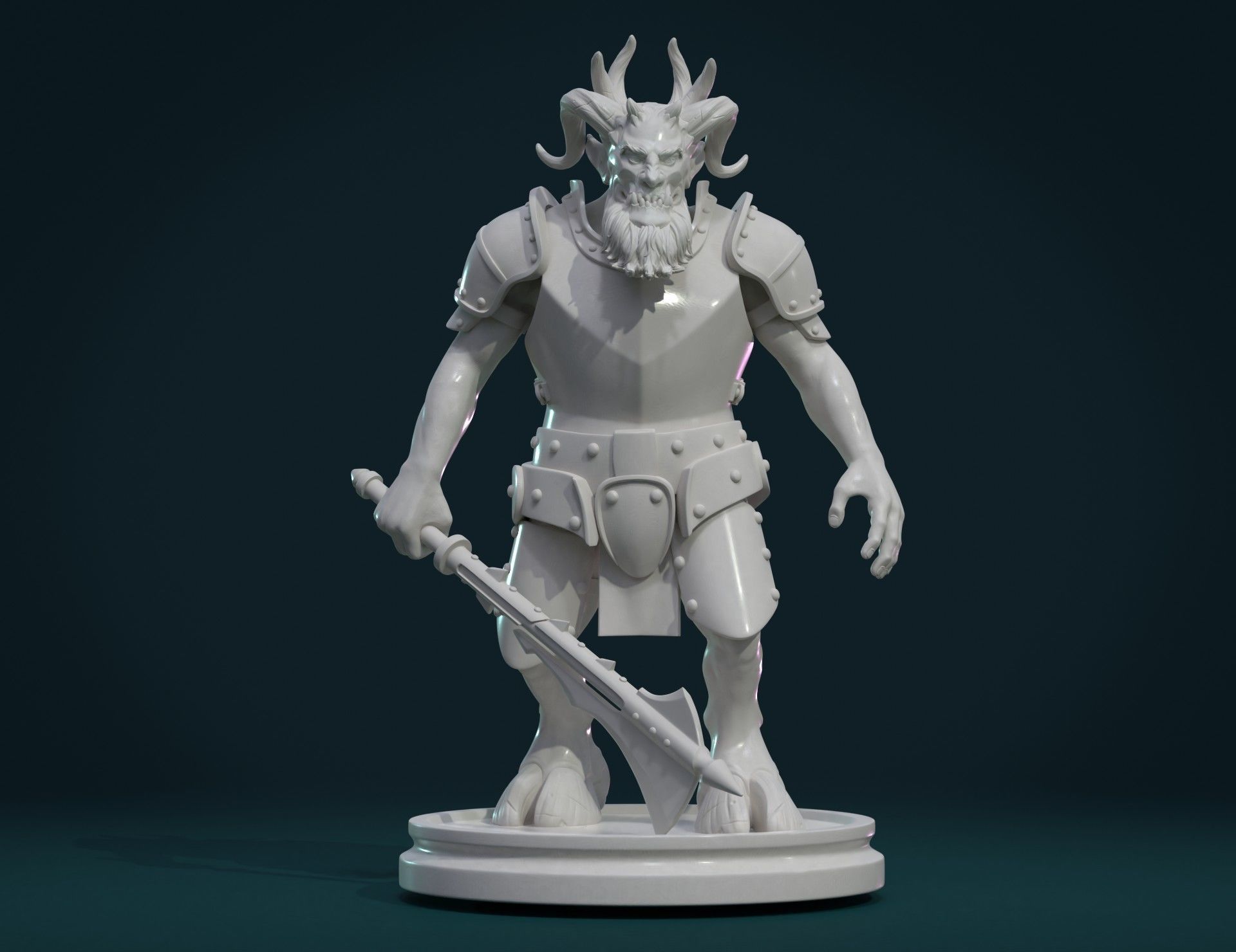 Demon figure III 3D print model_2