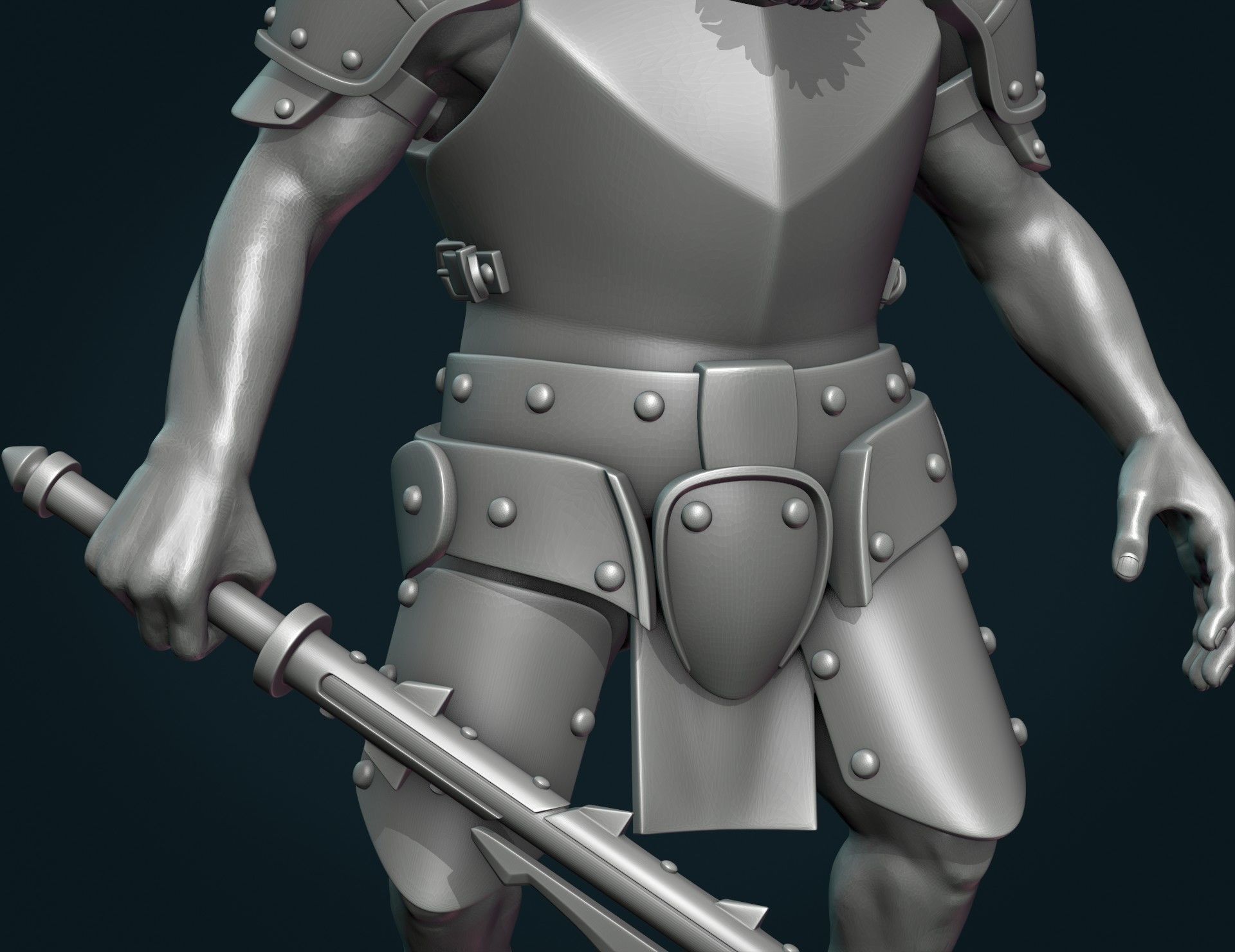 Demon figure III 3D print model_13