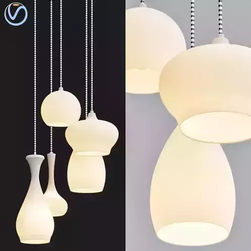 Hanglamp Drops  Wonen  Lighting 3D model