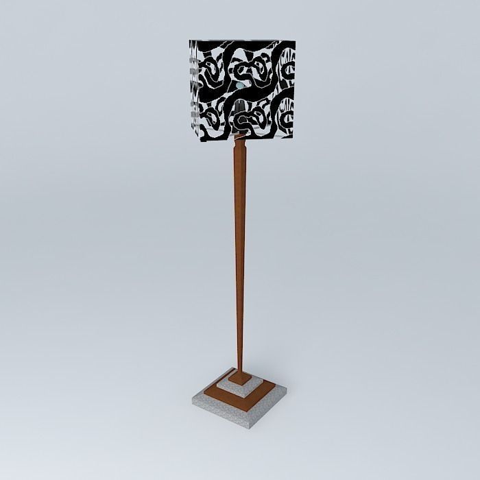 Floor lamp Free 3D model_2