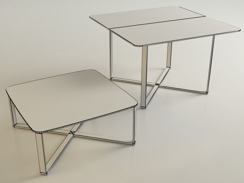Calligaris - Crossroad and Oasis tables 3D model_2