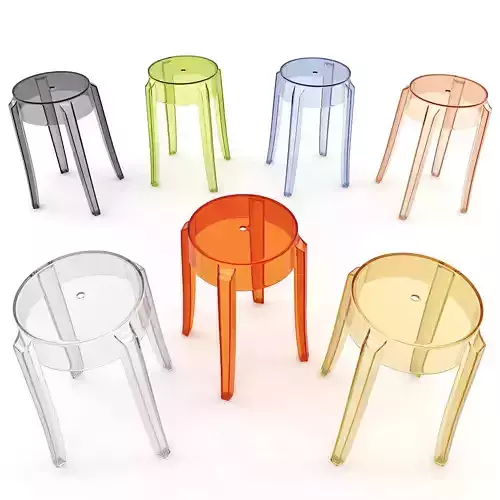 Charles Ghost Stool 4897 3D model