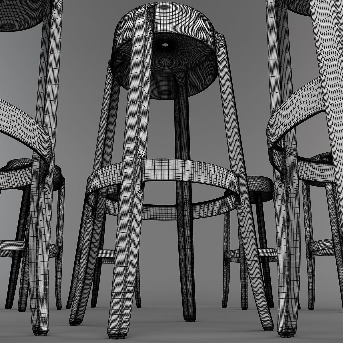 Charles Ghost Stool 4899 3D model_14