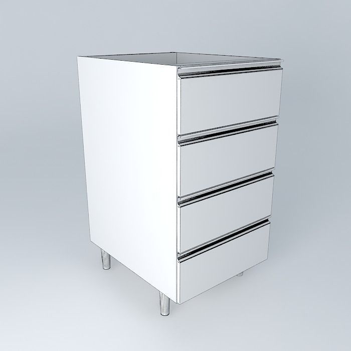 Desk drawers Free 3D model_3