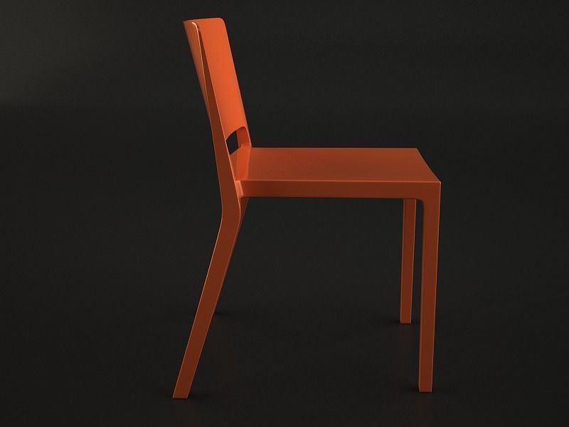Lizz Chair set Low-poly 3D model_14