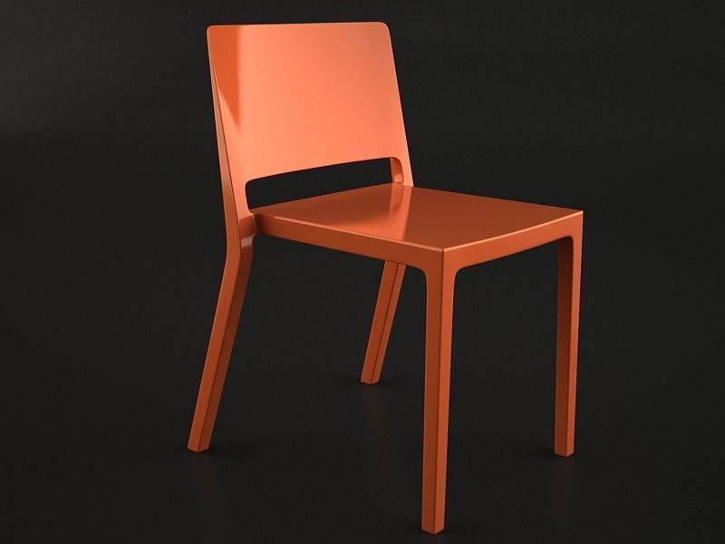 Lizz Chair set Low-poly 3D model_13
