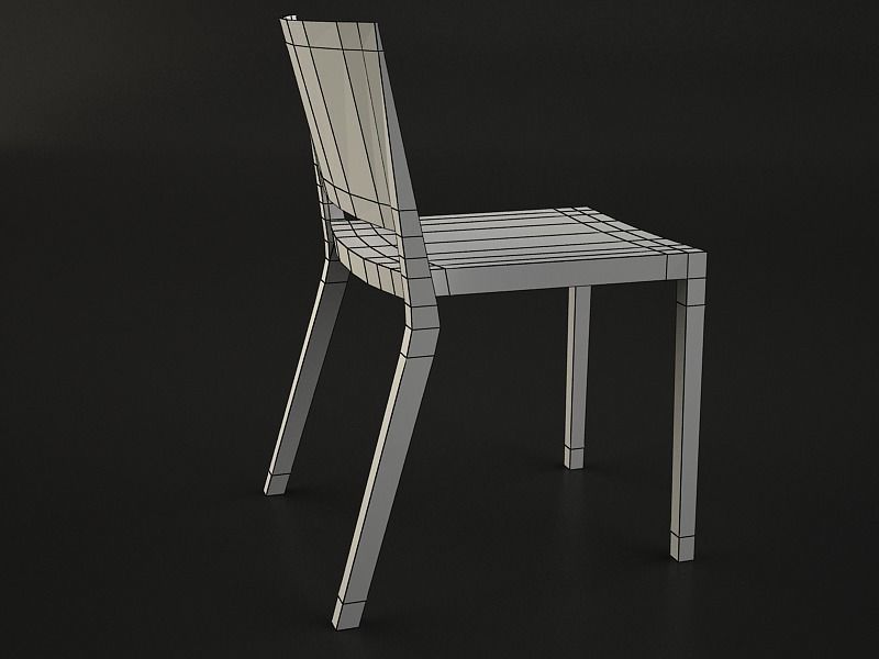 Lizz Chair set Low-poly 3D model_17