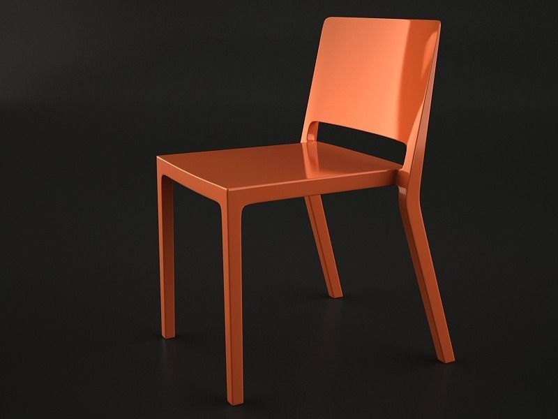 Lizz Chair set Low-poly 3D model_10