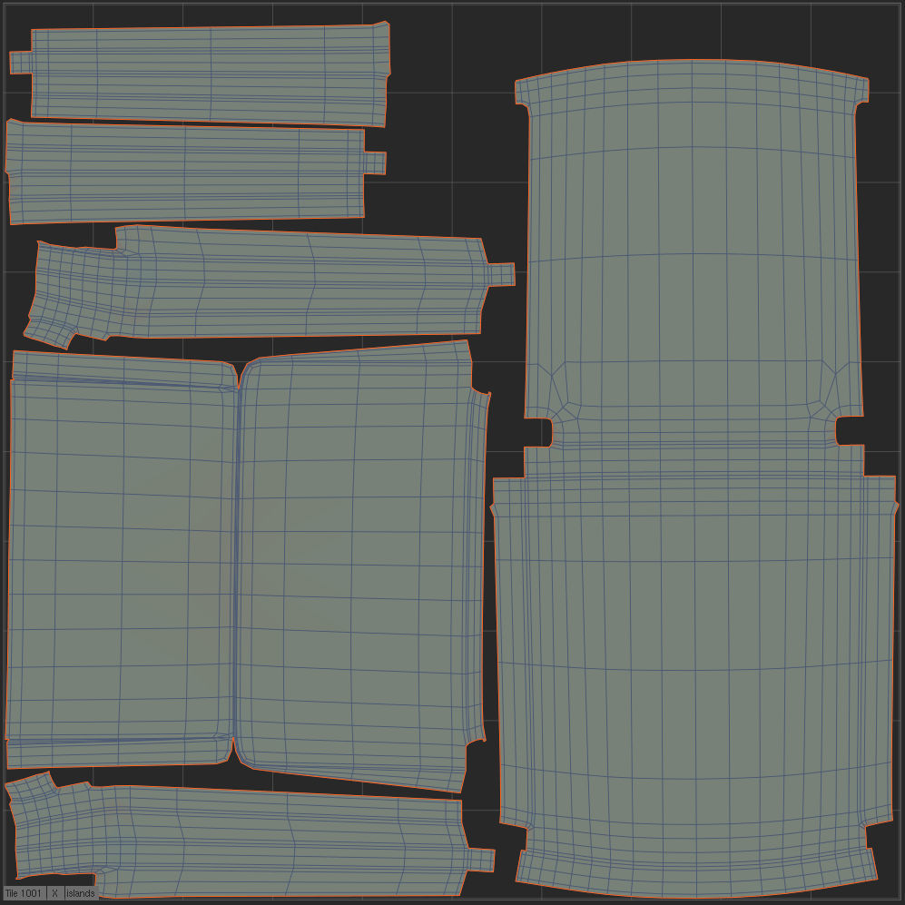 Lizz Chair set Low-poly 3D model_18