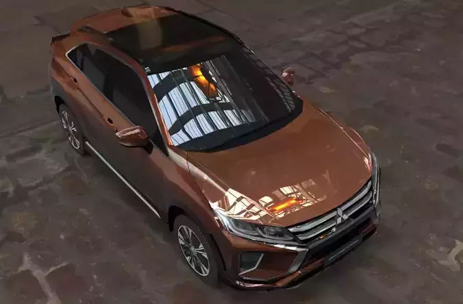 mitsubishi eclipse cross brown 