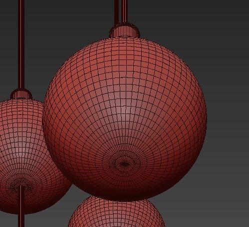 Glass Pendant Light 3D model_4
