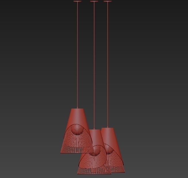 Hanging Light Gems 3D model_1