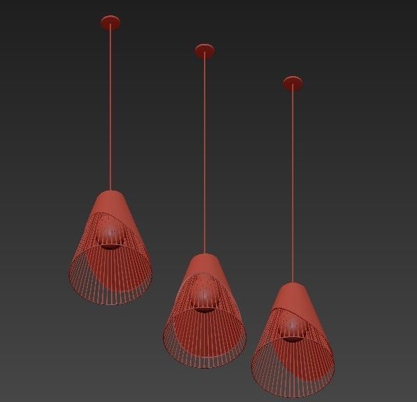 Hanging Light Gems 3D model_2