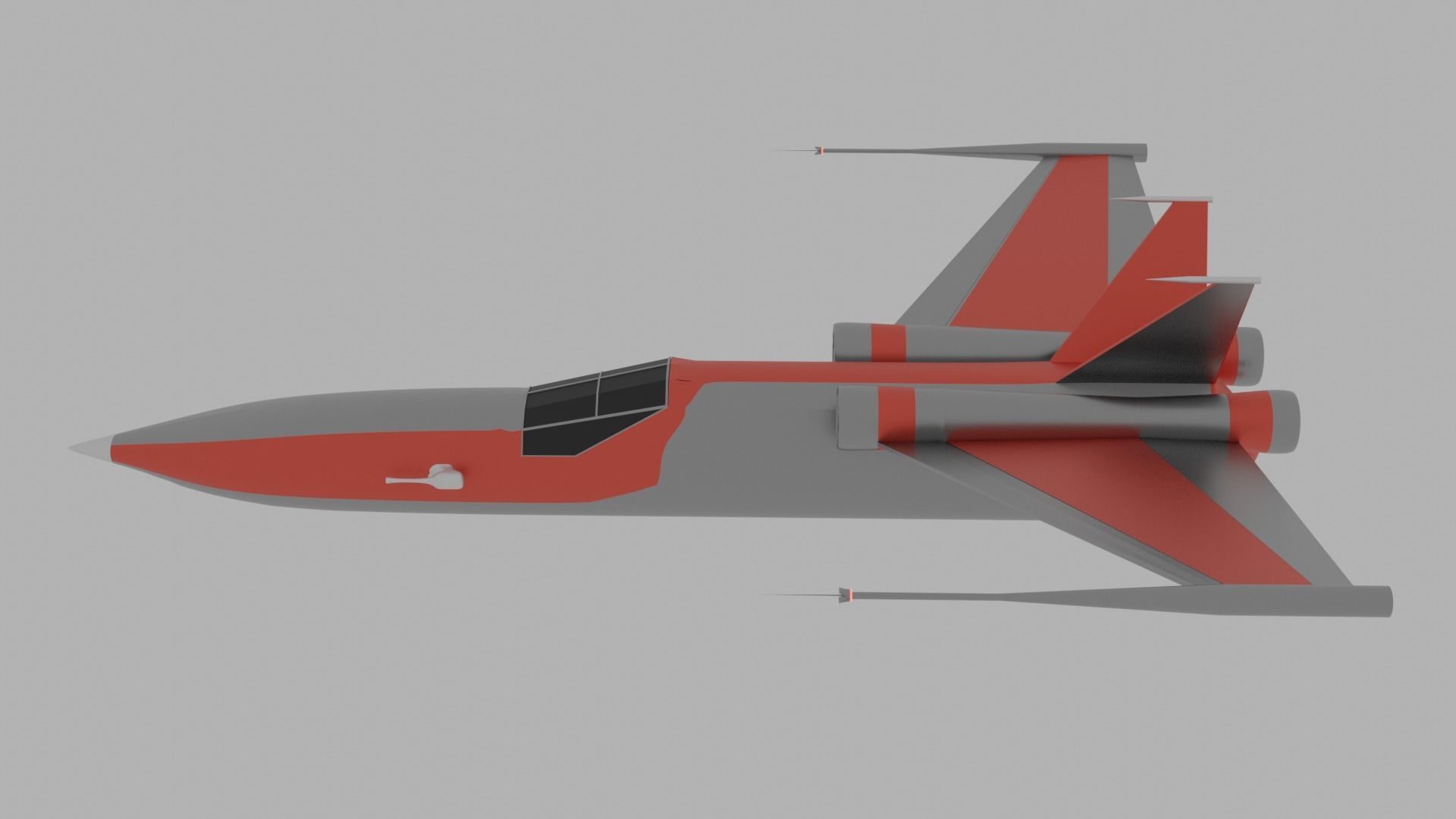 Spacecraft star wars fighter jet Free 3D model_3