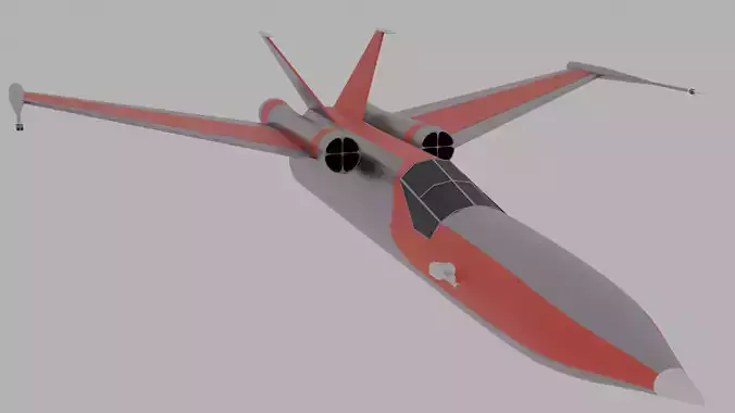 Spacecraft star wars fighter jet