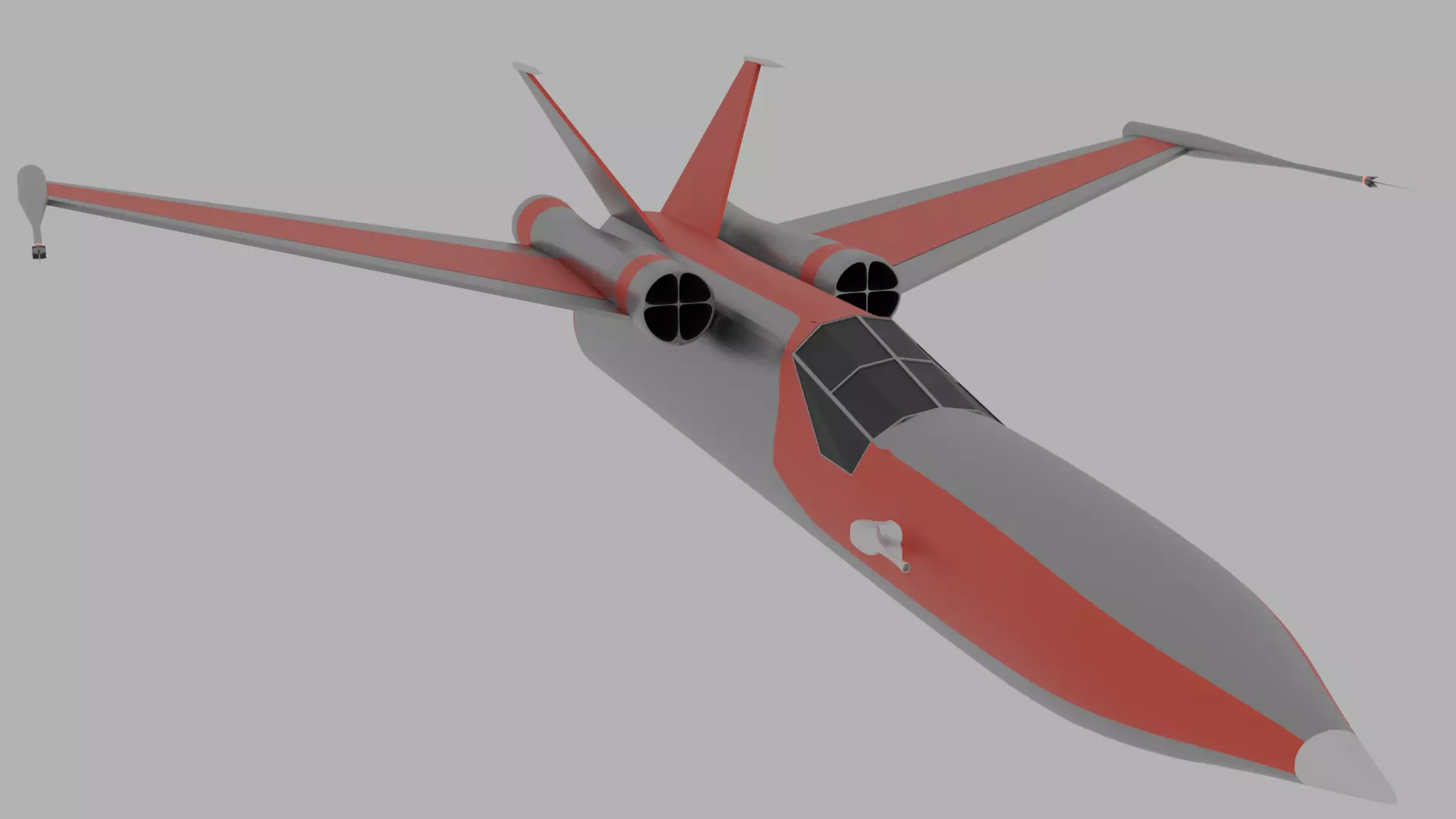 Spacecraft star wars fighter jet Free 3D model_0