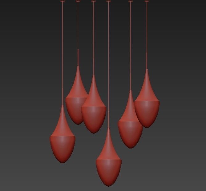 Tech Lighting Pendants 3D model_5