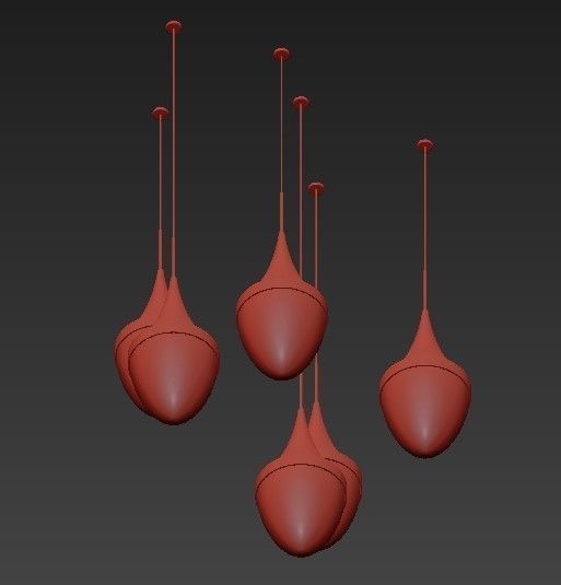 Tech Lighting Pendants 3D model_2