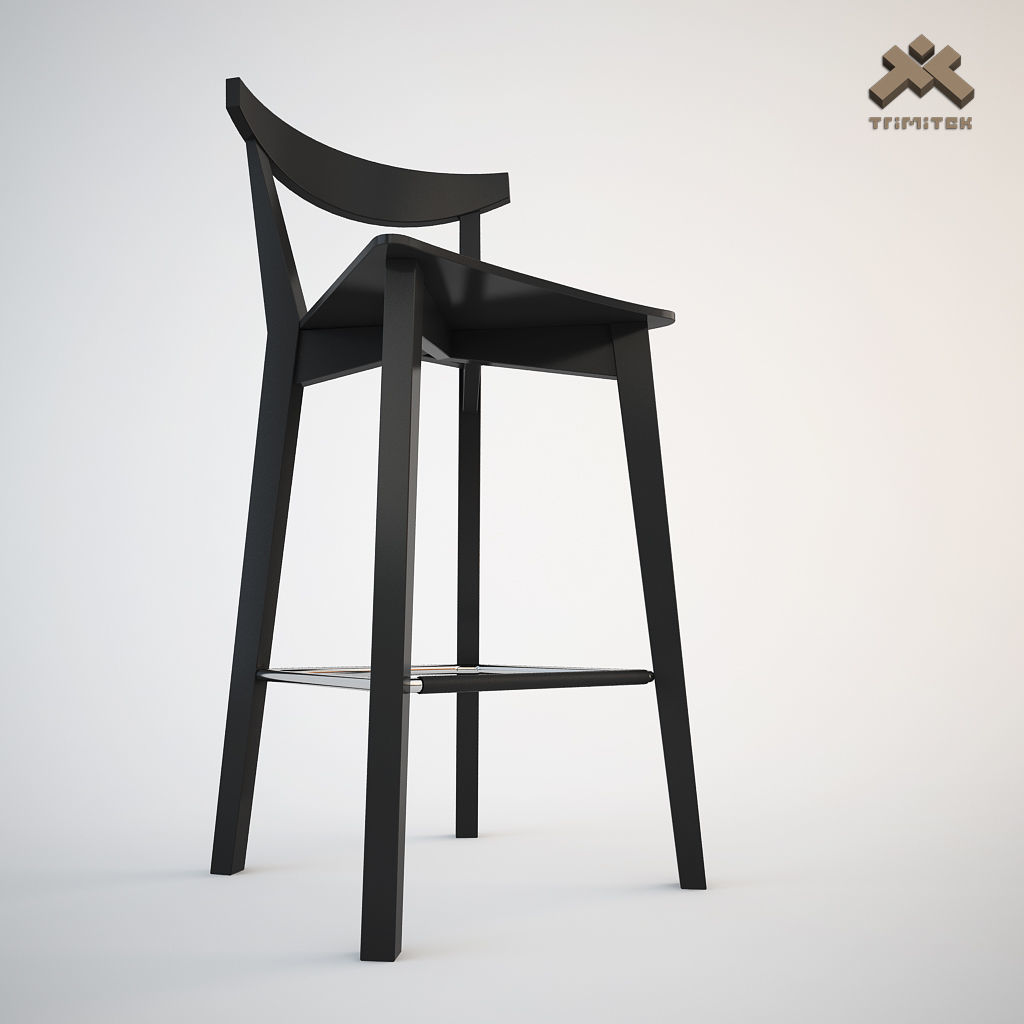 Evergreen Dining Chair and Barstool Set 3D Model Collection_5