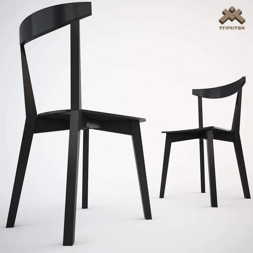 Evergreen Dining Chair and Barstool Set 3D Model Collection_11
