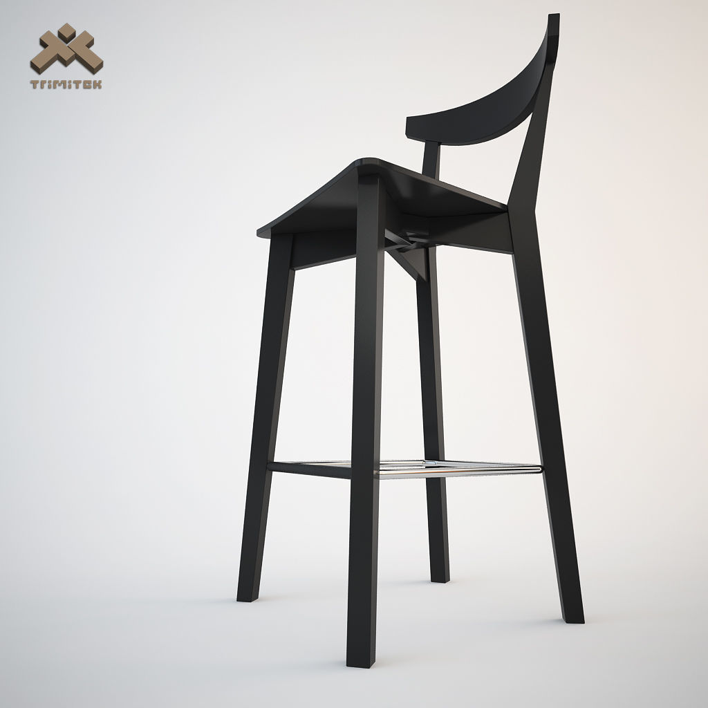 Evergreen Dining Chair and Barstool Set 3D Model Collection_10
