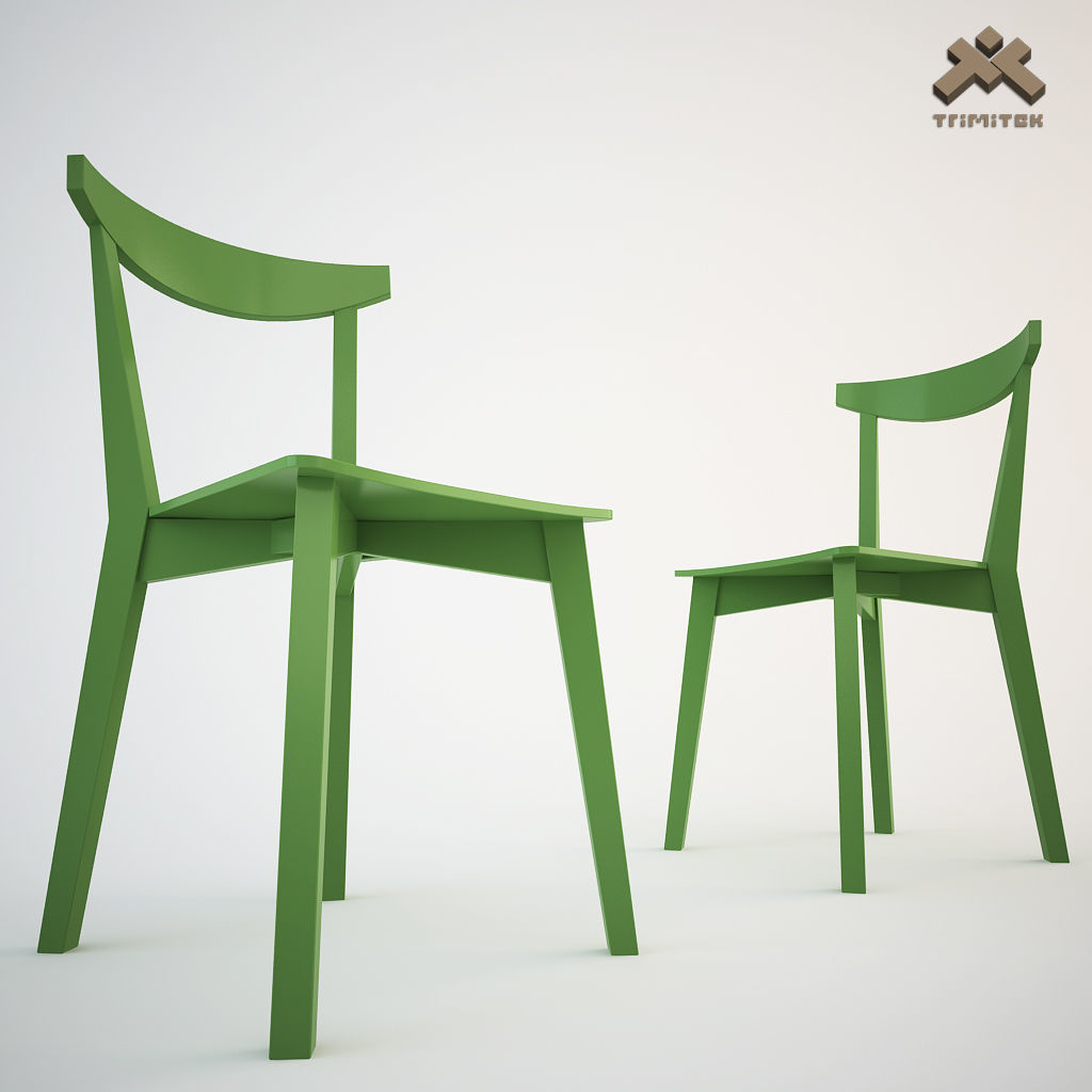 Evergreen Dining Chair and Barstool Set 3D Model Collection_36