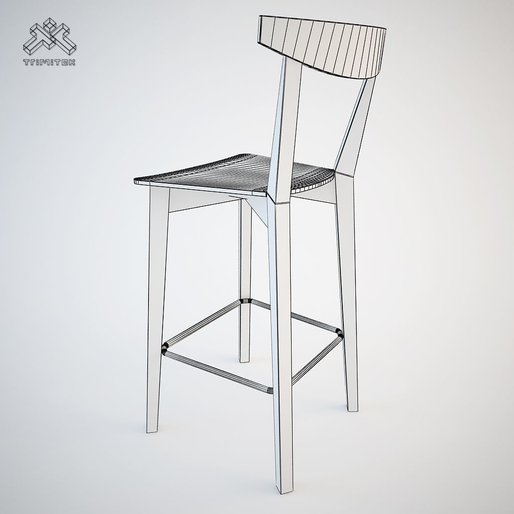 Evergreen Dining Chair and Barstool Set 3D Model Collection_28